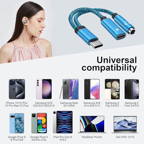 Adaptateur USB C vers Jack 3.5mm JZG audio haute résolution sans perte - 6