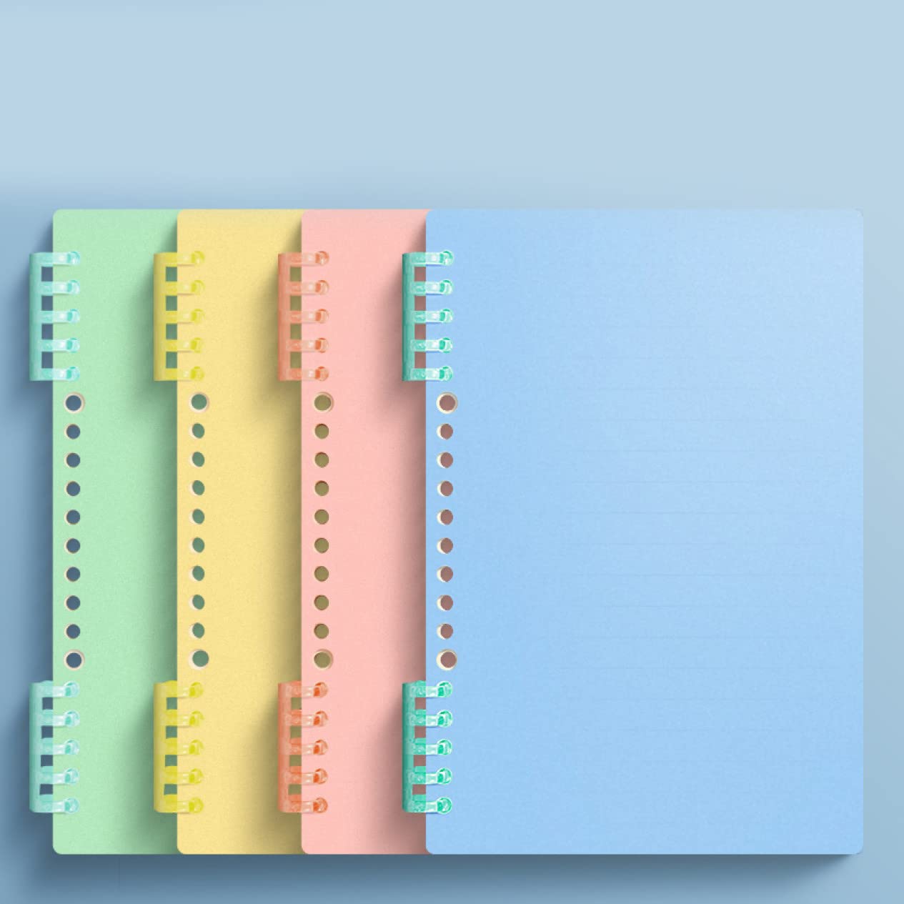 ノート・メモ帳 12345 Amazon | QQZSG ノート ソフトリングノート A4*4 横罫線入り B5