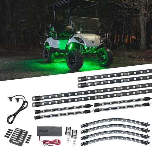 LEDGlow 12pc Million Color LED 12V-72V Electric 4-Seater Underglow