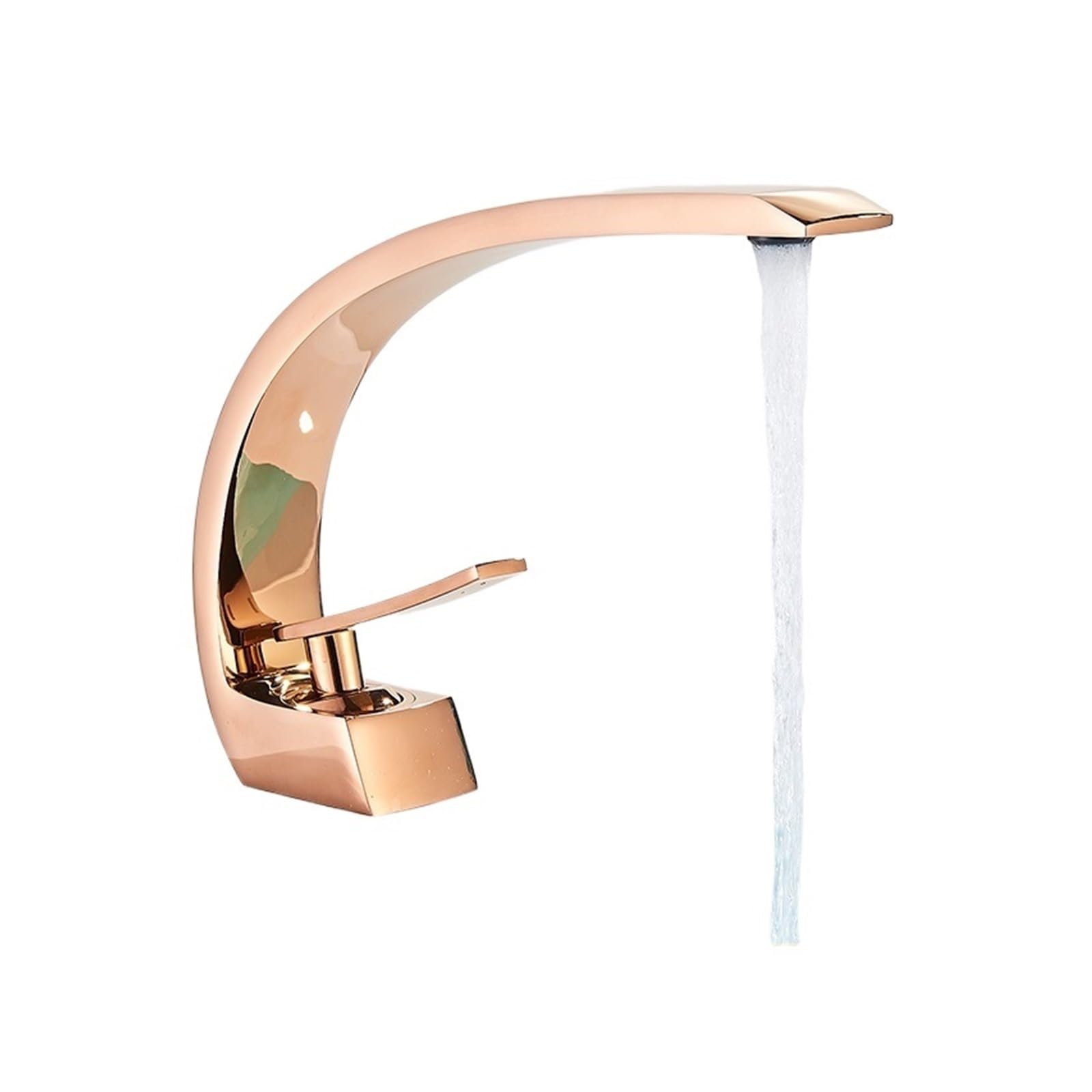 Robinet de cuisine monotrou anti-éclaboussure mitigeur de lavabo rose