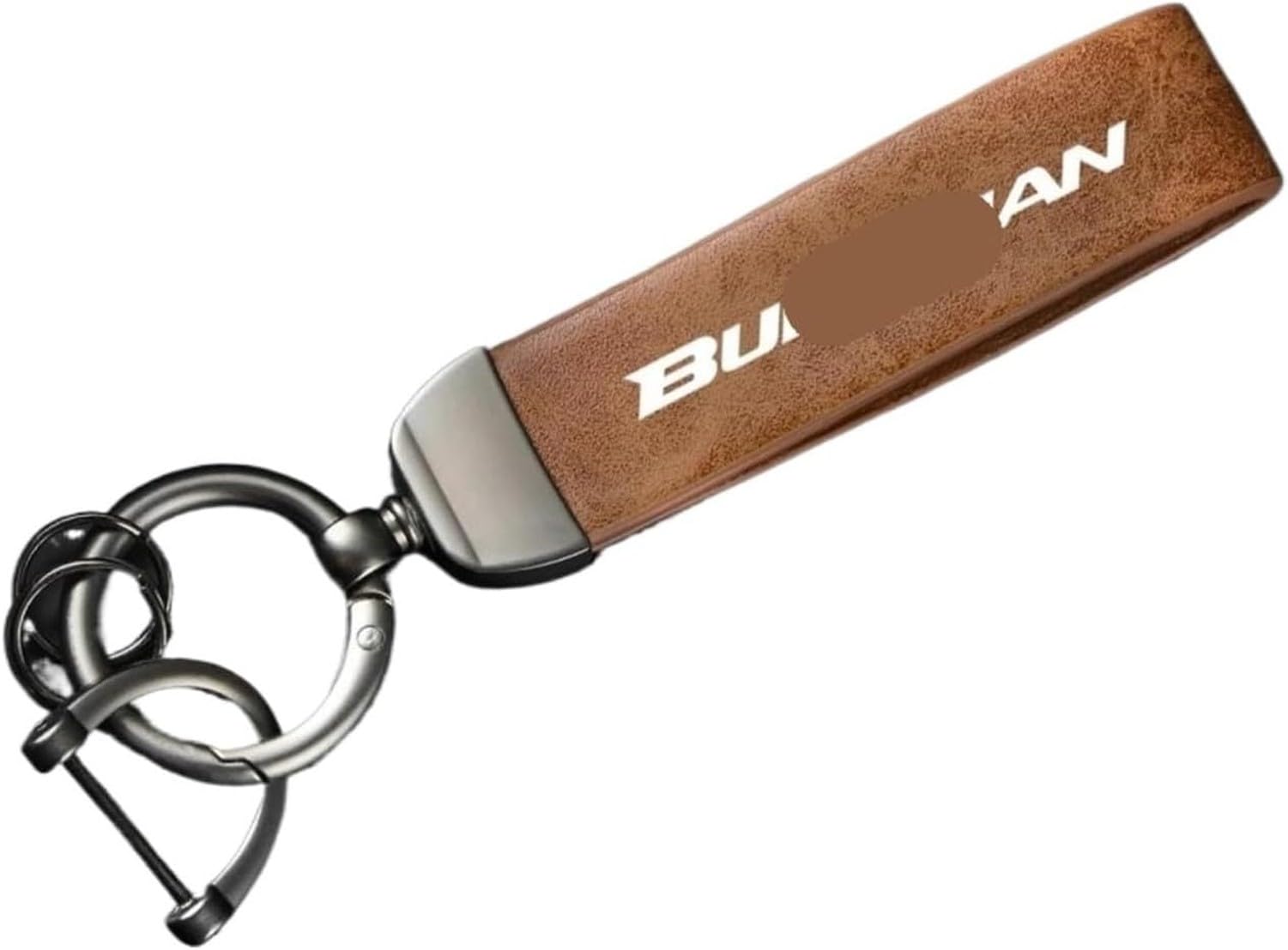 HURUMA For Suzuki Burgman AN125 AN200 AN250 AN400 AN650 Scooter Leather Motorcycle Keychain Keyring Case Holder Accessories, B