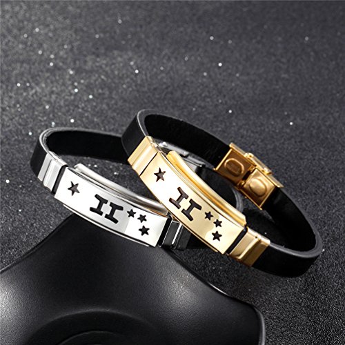Pulseiras Zodíaco Prosteel, Celestial, Constelação de Joias, Pulseira de Astrologia, 20,3 cm, Homens