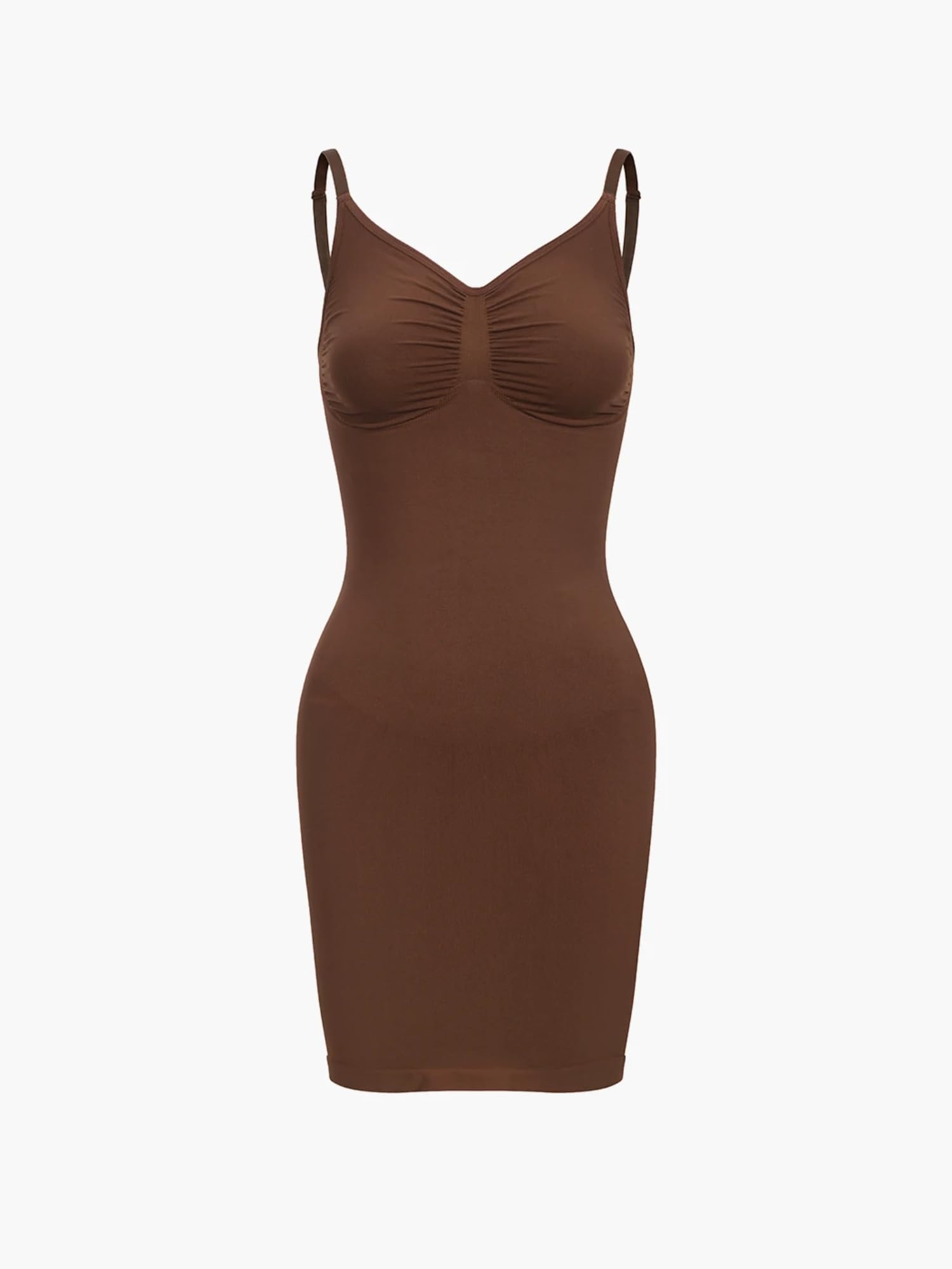 Shaping Cami Dress Damen – Figurformendes Shapewear Kleid mit Bauchkontrolle – Nahtlos & unsichtbar unter Kleidung – Glättende Silhouette mit verstellbaren Trägern