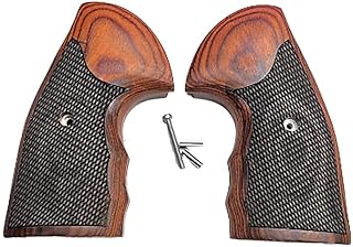 Replacement grips for Python fits New 2021 and newer, New Anaconda grips Rosewood Checkered - Premium Gun Grips