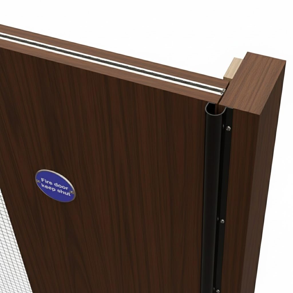 Fingersafe Commercial Door Finger Pinch Guard | Premium Pull-Side Door Hinge Stopper | Finger Pinch Door Guard for Kids and Adults Saftey | Baby