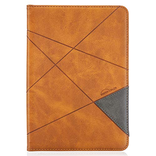 Étui en cuir pour tablette 8" Fire HD 8 2020 avec fonction veille automatique et porte-cartes