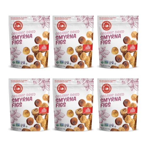 Made In Nature Organic Dried Turkish Smyrna Figs, 7 Ounce (Pack of 6) â€“ Vegan Snack, Non-GMO, Unsulfured, Gluten Free, Kosher