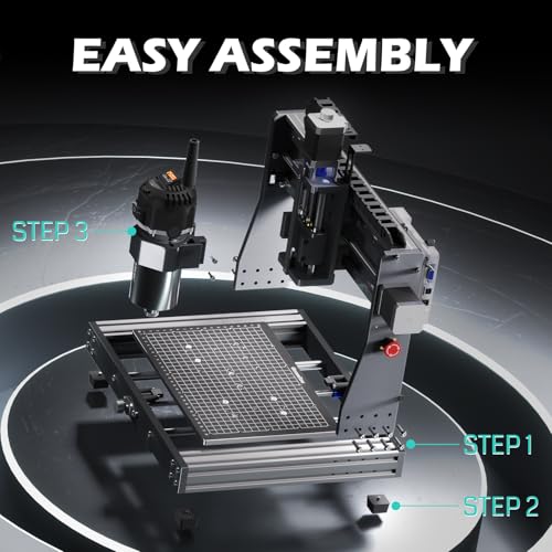 Image of 3020-PRO Ultra CNC Machine, All-Metal Engraver, Upgraded 710W Spindle, 60mm Stepper Motor, Built-in Fan for Motherboard, 300mm x 205mm x 80mm Working Area