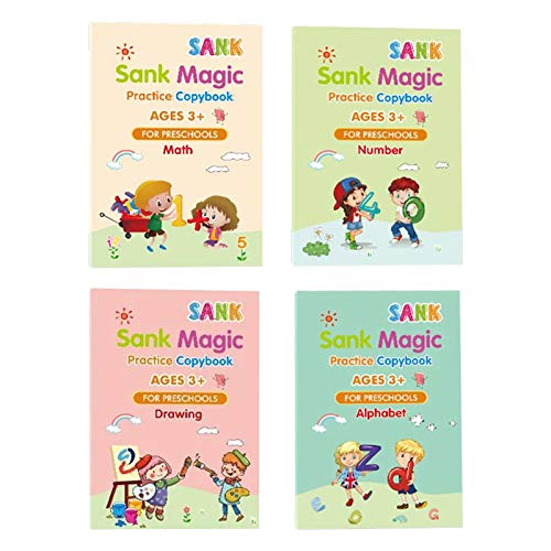 kaikki Magic Practice Cuaderno De Ejercicios, Libro De Rastreo En Inglés, Cuaderno De Ejercicios De Práctica para Niños En Edad Preescolar, Libro De Rastreo De Números Cover