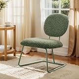 【Comfort】 Hecha de tela suave, esta silla de acento cuenta con un respaldo ergonómico que ofrece soporte lumbar, mientras que el asiento acolchado de espuma de alta densidad proporciona una comodidad duradera para una experiencia relajante.