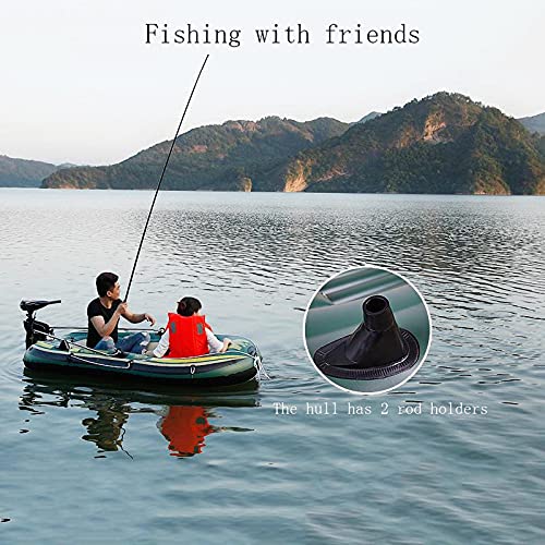 Kayak gonflable rigide en PVC de 250 cm conçu pour la navigation - 8