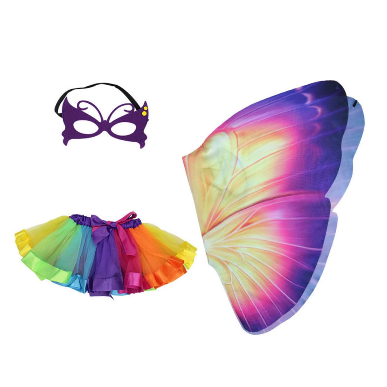 SOIMISS 2pezzi Costume Per Ragazzo Ragazza Con Mantello Maschera Con Occhiali e Gonna Tutu Per Feste Di Cosplay e Attività Di Gioco Immaginativo Per Compleanni e Eventi Tema