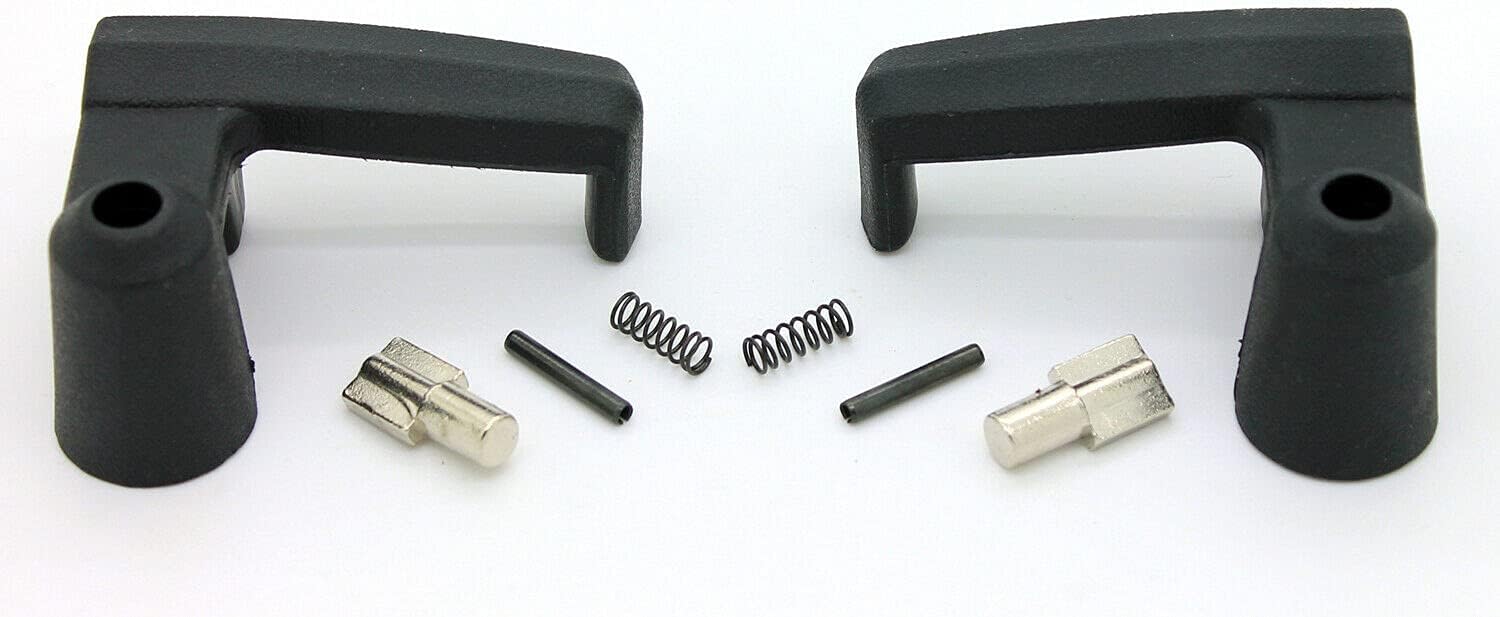 New Black Vent Window Handles Locking Pair (Driver and Passenger Side) Compatible with 1980-1996 Ford Truck Bronco