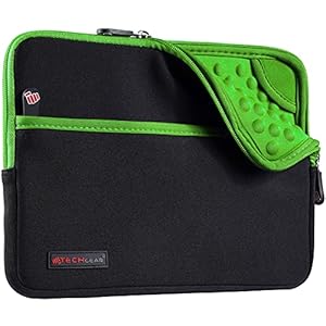 TECHGEAR Sleeve 9-11" Neoprene Zipped Pocket Anti-Shock Sleeve Pouch Case for 11" iPad Pro/Air iPad A16, 10.9" 10.2", Samsung Tab A11 Plus A9+ 11" Tab S10 Lite S8 S9 FE, Lenovo Tab 10, Surface Go 4 3