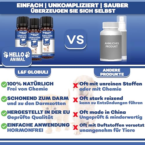 NEU: HelloAnimal® LÄUSE & FLÖHE Kügelchen für Hunde - für Ihr Haustier mit SOFORTWIRKUNG