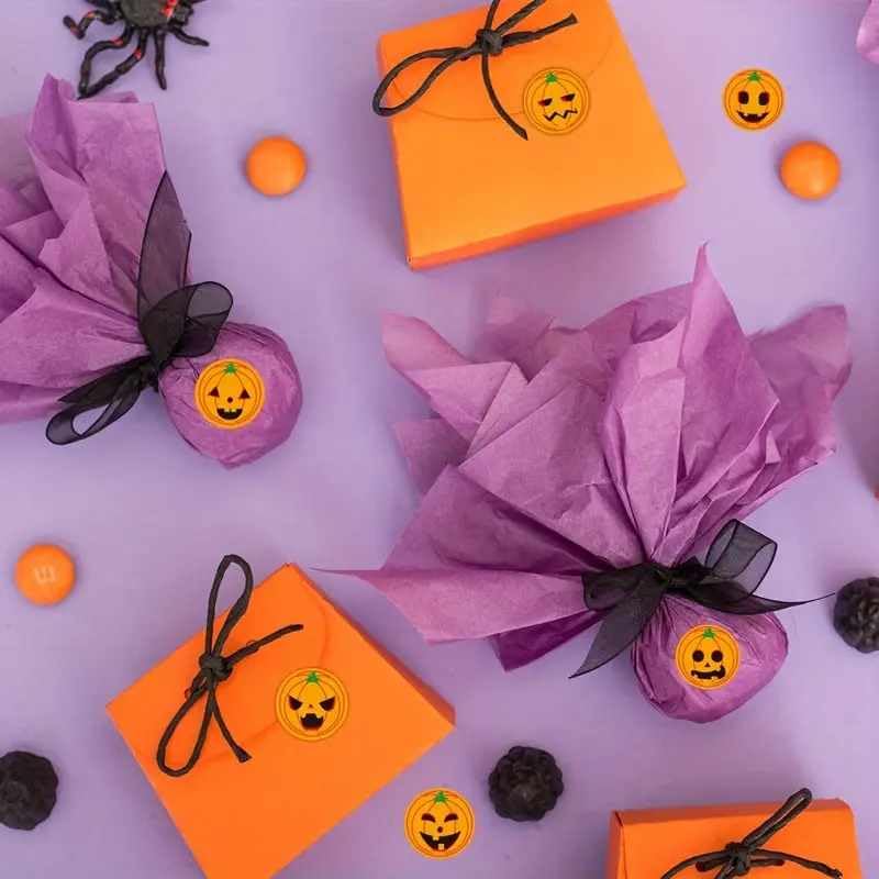 Rollo Pegatinas Emojis Hallowen para niños, Hallowen stickers, 1 Unidad - imagen 4
