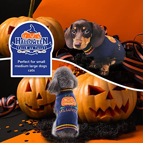 Dog Halloween Costumes Funny Pumpkin Dog Sweater Vest Puppy Clothes Soft Knit Pullover Outfits Halloween Costumes for Small Medium Large Dogs Cats Kitten Chihuahua Yorkie Dog Halloween Costumes Funny Pumpkin Dog Sweater Vest Puppy Clothes Soft Knit Pullover Outfits Halloween Costumes for Small Medium Large Dogs Cats Kitten Chihuahua Yorkie