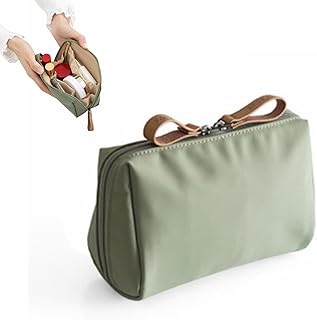 Tidy Nook - Bolsa de maquillaje pequeña, verd...