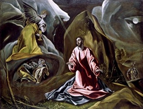The Agony in the Garden 1590-1600 El Greco (1541-1614 Greek) Oil on Canvas National Gallery London Poster Print (24 x 36)