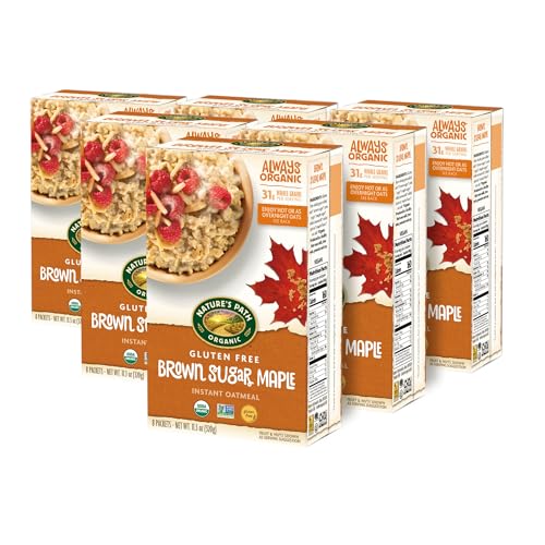 Image of Nature's Path Organic Brown Sugar Maple Oatmeal, 11.3 oz (Pack of 6)