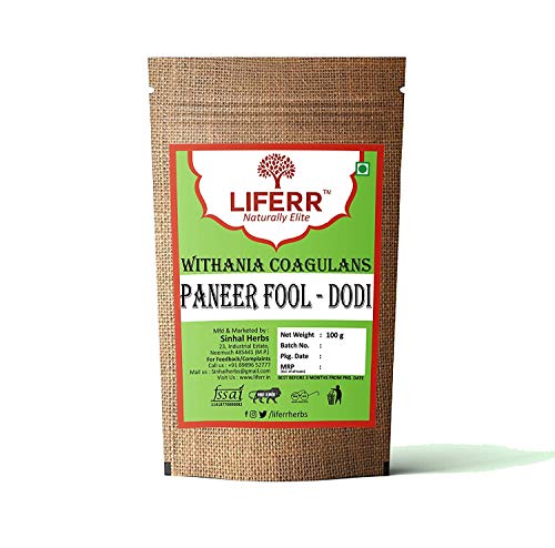 GKH LIFERR Panir DODI Flower | Withania coagulans | Indian Rennet | Paneer ke Phool | Paneer Doda | 200