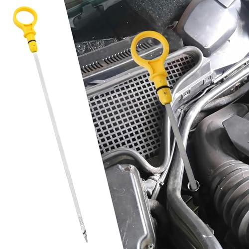 Image of BR3Z-6750-A Oil Dipstick Indicator, Compatible with Ford F150 Mustang 2011-2014 Engine Oil Fluid Level Dip Stick Replace 918-606