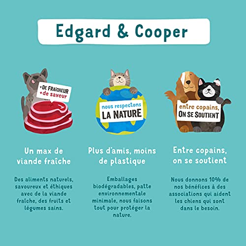 Edgard & Cooper, Trockenfutter für Hunde ohne Cereale, hypoallergen, Hundefutter für erwachsene Hunde, Naturlachs, frisch 12 kg, ausgewogene Vollnahrung, gesund