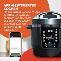 Instant Pot Pro 10-in-1-Multikocher 5,7 l – Schwarz, Schnellkochtopf, Schongarer, Reiskocher, Sauteuse, Joghurtbereiter, Speisenwärmer, Dampfgarer, Vakuumgarer, Backen, NutriBoost™, spülmaschinenfest. – Ansicht 6