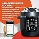 Instant Pot Pro 10-in-1-Multikocher 5,7 l – Schwarz, Schnellkochtopf, Schongarer, Reiskocher, Sauteuse, Joghurtbereiter, Speisenwärmer, Dampfgarer, Vakuumgarer, Backen, NutriBoost™, spülmaschinenfest.