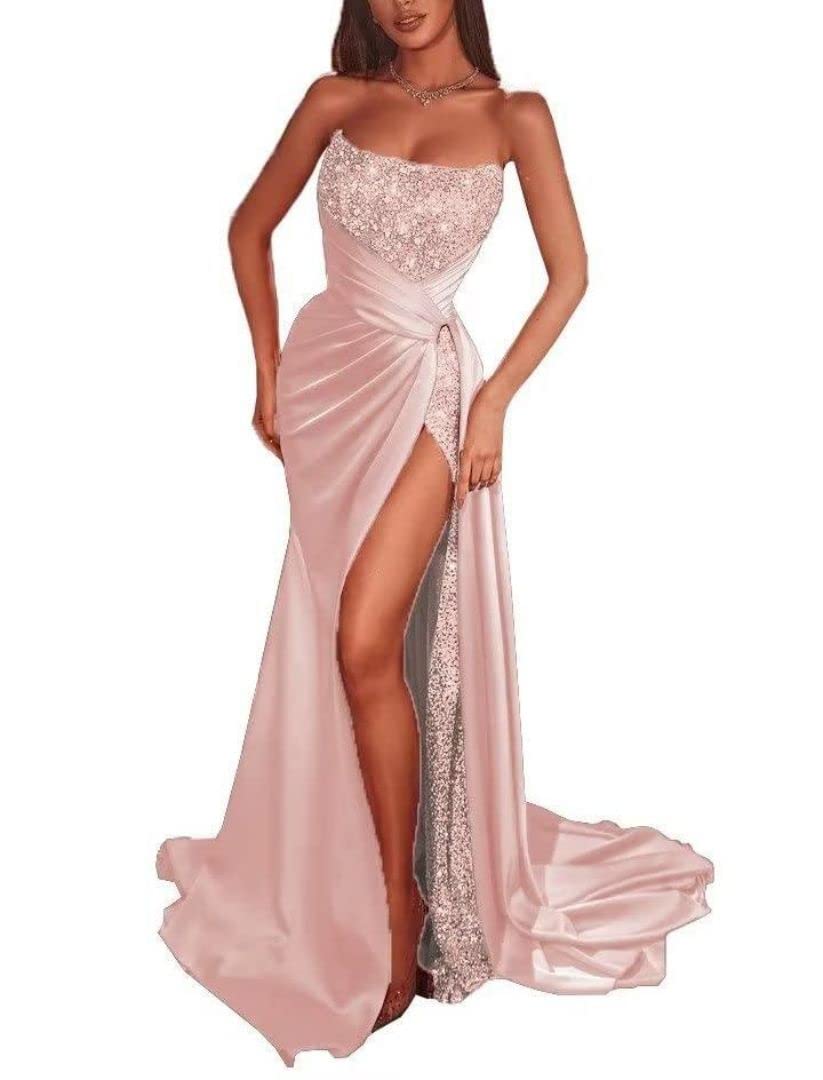 Robe de bal à paillettes en satin pour célébrer vos grands moments