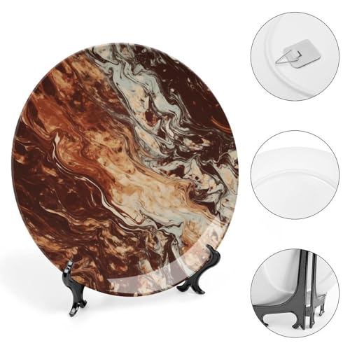 Plato Decorativo de Porcelana Ósea con Soporte 7 pulgadas miniatura 4