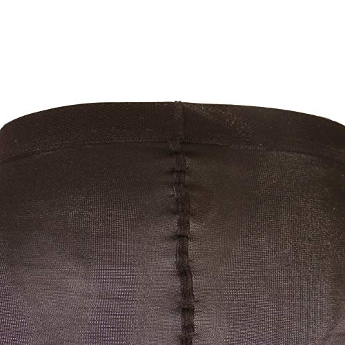 Image of Truform Sheer Compression Pantyhose, 15-20 mmHg, Women's Shaping Tights, 20 Denier, Black, Tall (Pack of 2)