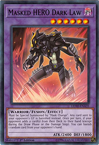 Amazon.com: Yu-Gi-Oh! - Masked Hero Dark Law - LEHD-ENA35 - Common - 1st Edition - Legendary Hero Decks - Destiny Hero Deck : Toys & Games Amazon.com: Yu-Gi-Oh! - Masked Hero Dark Law - LEHD-ENA35 - Common - 1st Edition - Legendary Hero Decks - Destiny Hero Deck : Toys & Games