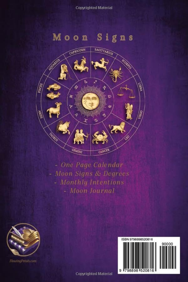 Moon Astrology Calendar Journal: Moon Intentions, Monthly - Image 2
