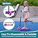 Gotrax KS1 Kids Kick Scooter, LED Lighted Wheels and 3 Adjustable Height Handlebars, Lean-to-Steer & Widen Anti-Slip Deck, 3 Wheel Scooter for Boys & Girls Ages 2-8 and up to 100 Lbs (Purple)