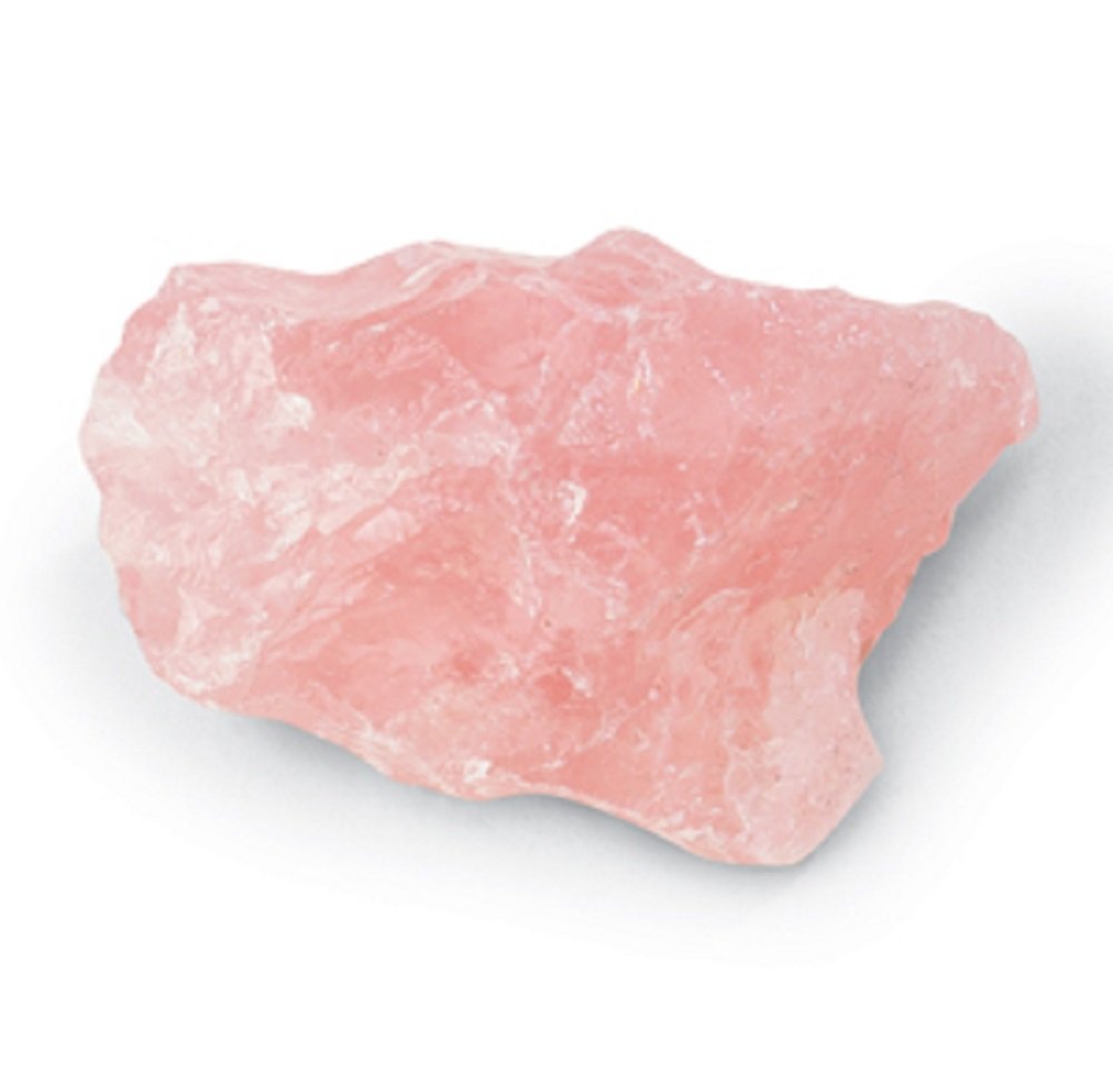 ローズクオーツ　紅水晶　Crystalized Rose Quartz Rose Quartz Crystal Rock - Rough Approx. 2+ Inches w Info