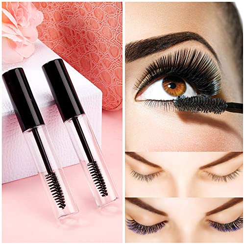 MAYCREATE® 10ml Plastic Empty Mascara Tube Wand Eyelash Cream Container Bottle for Castor Oil Brush Kit Combo with Funnels Mascara Eyeliner For Women - Image 7