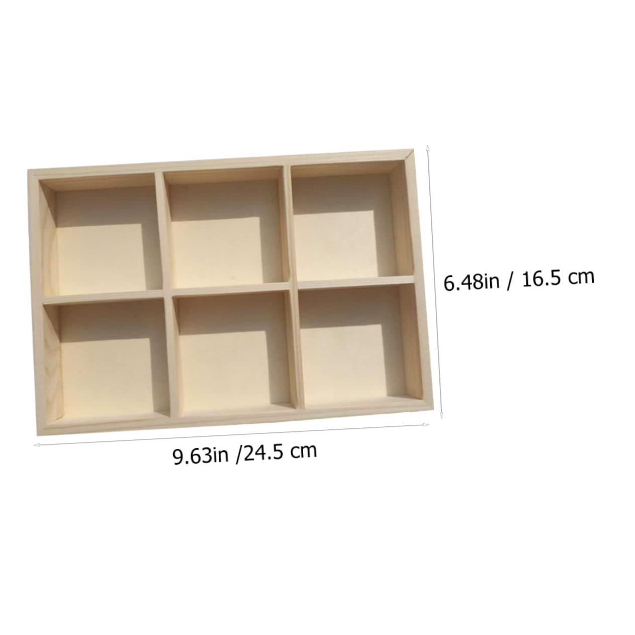 CIMAXIC Wooden Art Storage Boxes 2 Pack Compact Portable for Painters Students