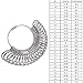 NORACLAN Jewelry Ring Sizers Gauge Tool, Ring Stainless Ring on Finger Measuring Ring Tool, Men's and Women's Rings Custom Standard Hand Rings Accessories Size US 0-13 (US 0-13)