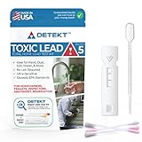 #1 Total Lead Test Kit by Detekt® – Made in USA – at-Home Screening for Water, Paint & Surfaces – 1 Water Test + 5 Surface Applicators for DIY Lead Testing