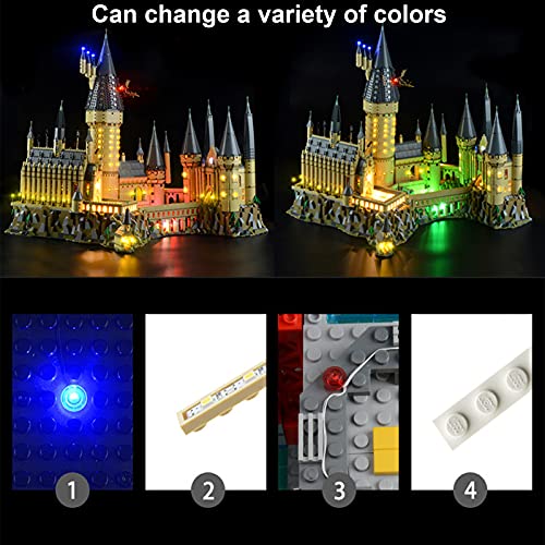 ADMLZQQ Lichtsatz Für Lego 71043, LED-Lichtkit Kompatibel Mit Harry Potter Hogwarts Castle Building Blocks-Modell (Nicht… – Bild 5