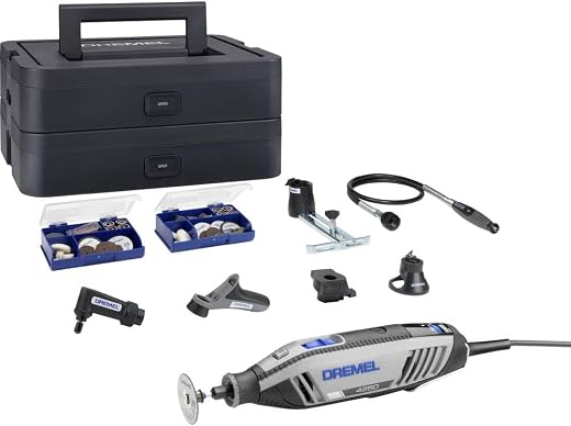 🚫 [CADUCADO] 🔥 Dremel 4250 Herramienta rotativa de 175 W, kit de multiherramienta con 35 accesorios, motor de 175 W con retroalimentación electrónica, velocidad variable de 5000-35 000 rpm