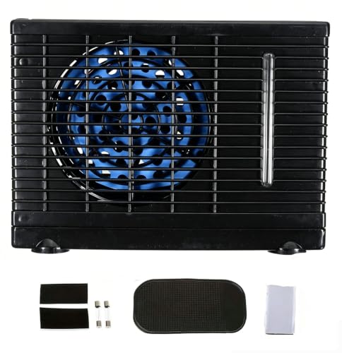 Aire acondicionado portátil de 12V para coche con ventilador evaporativo de 2 velocidades 2