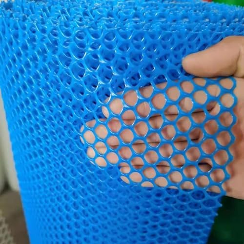 Durable Blue Construction Fencing Mesh Roll - Outdoor Temporary Fence for Backyard & Garden Safety, Ideal for Pets & Poultry Protection