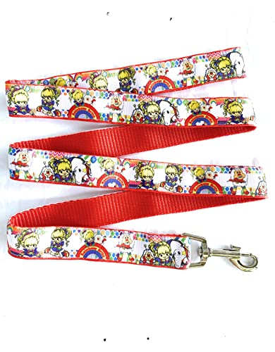 Brite Rainbow Girl Cartoon Nostalgic Dog red pet cat Leash Nylon Clip