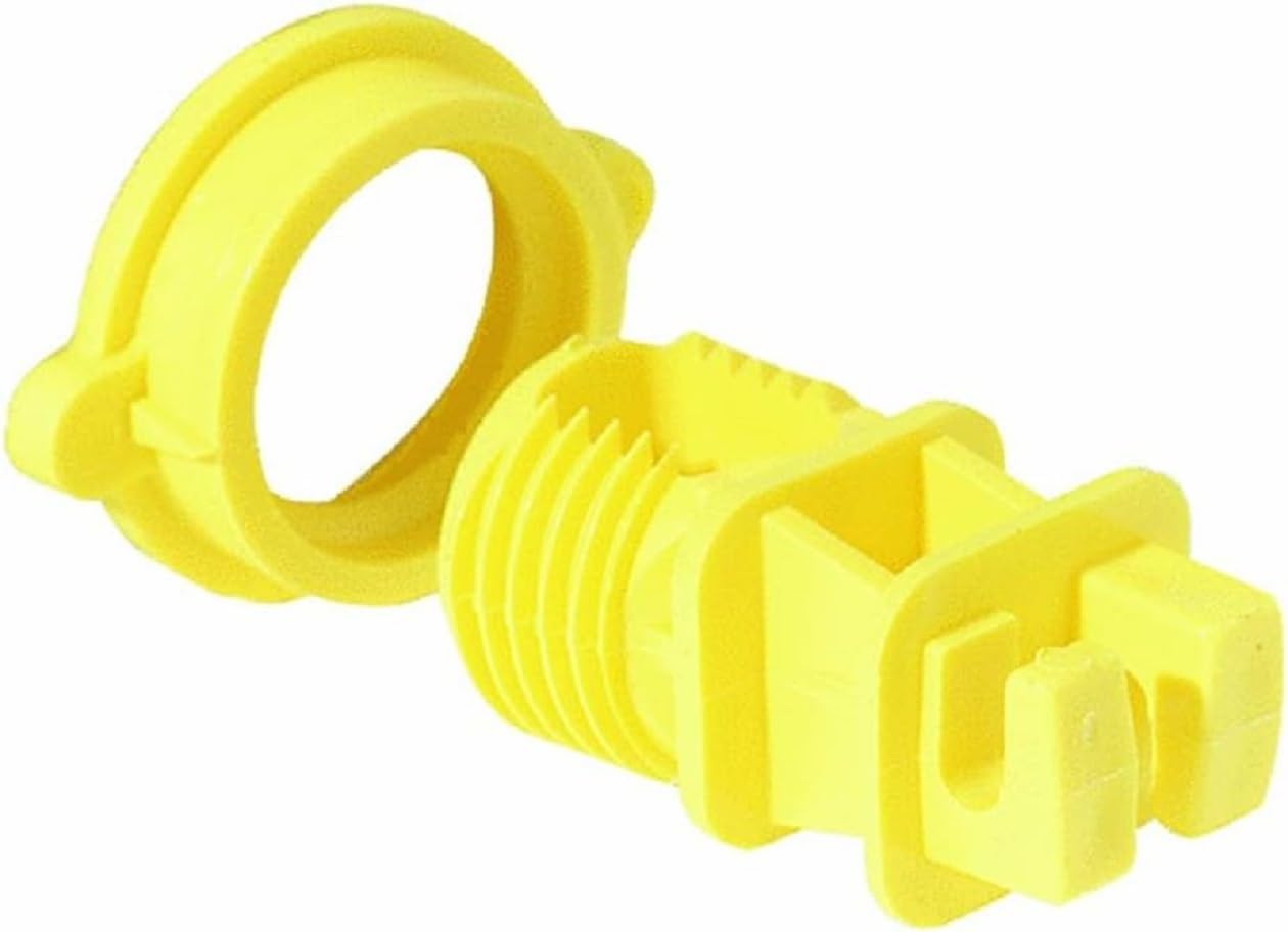 Dare Products WESTERN-RP-25 831913 Western Screw-Tight Round Post Insulator (25 Pack), Yellow