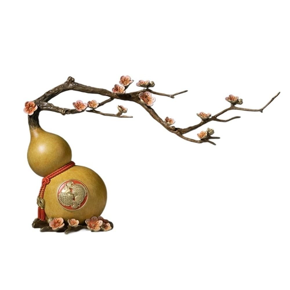 CHICKEN Bronze Living Room Ornaments Home Copper Desktop Gourd Ornaments, Living Room Office Fortune Decorations, Handmade Statues Ornaments to Attract Wealth