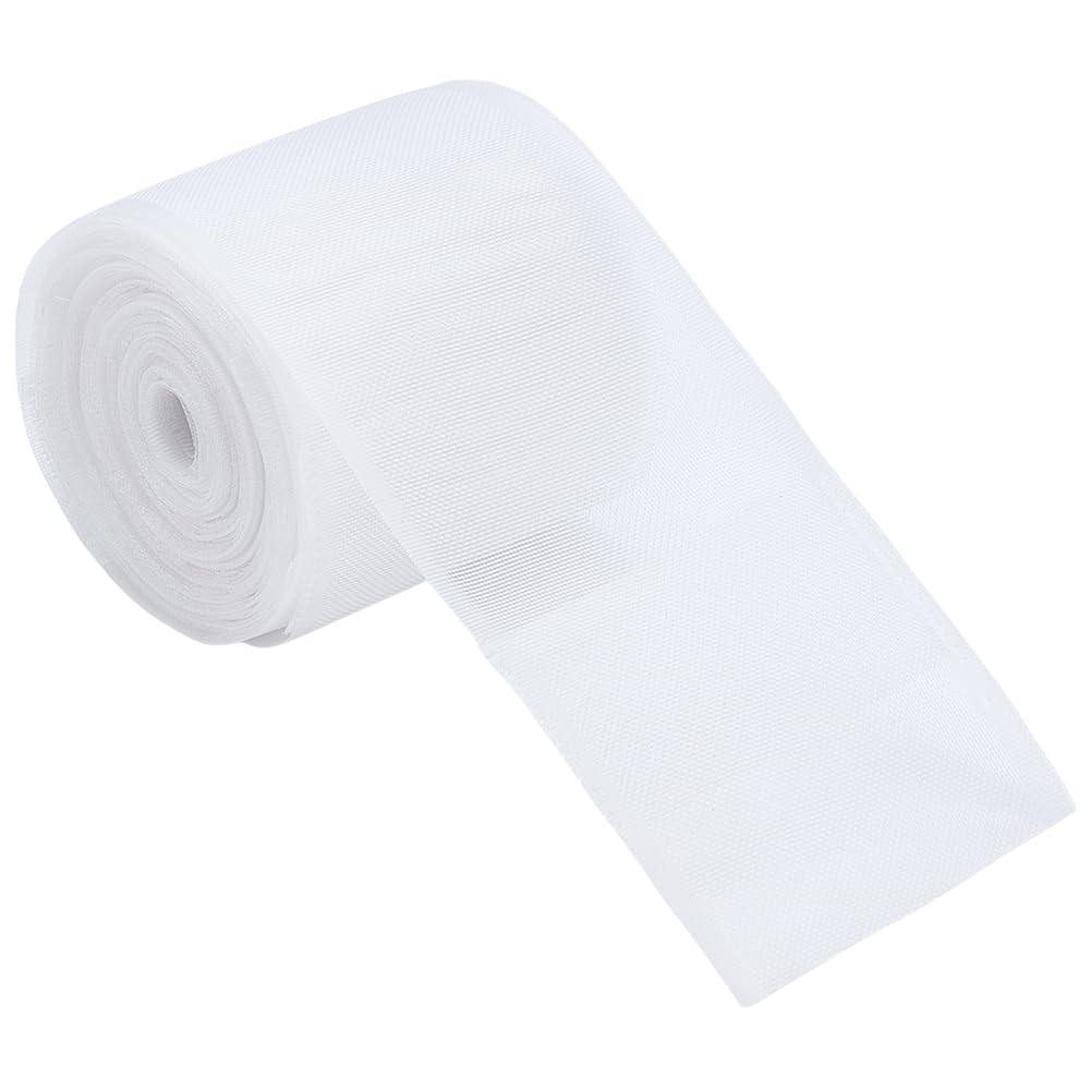 FREEBLOSS 12 Rolls 1m(39'') Long 3.9'' Wide Clear Nylon Curtain Pleat Tape