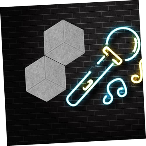 Toddmomy 6pcs Paneles Acústicos para Absorción de Sonido y Reducción de Ruido Paneles Autoadhesivos para Aislamiento Acústico para Estudio Oficina Teatro en Casa y Espacios Ktv miniatura 5