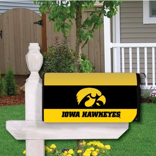 VictoryStore Outdoor Mailbox Cover - University of Iowa, Design 2, Magnetic Mailbox Cover